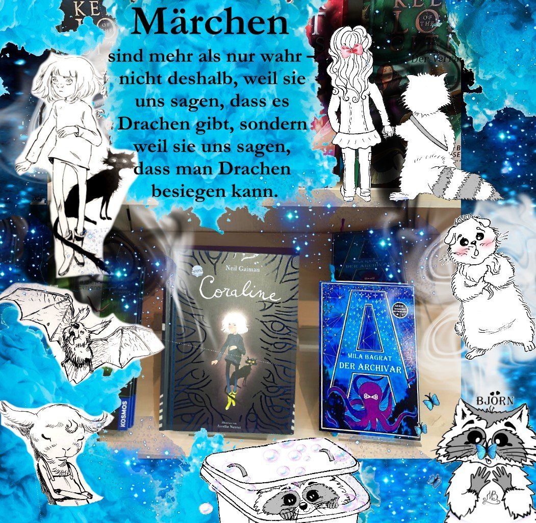 Der Archivar von Mila Bagrat Coraline von Neil Gaiman Fantasy Grusel Märchen