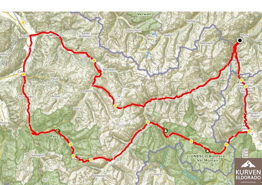 Motorradtour Albulapass Fluelapass