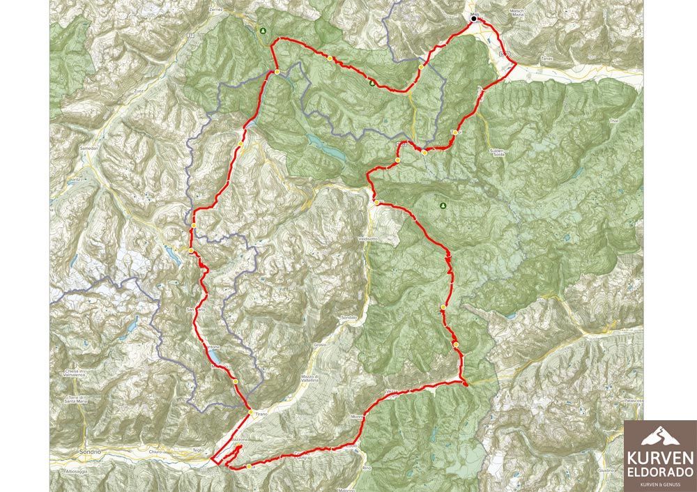 Motorradtour Stilfserjoch Gaviapass Ofenpass