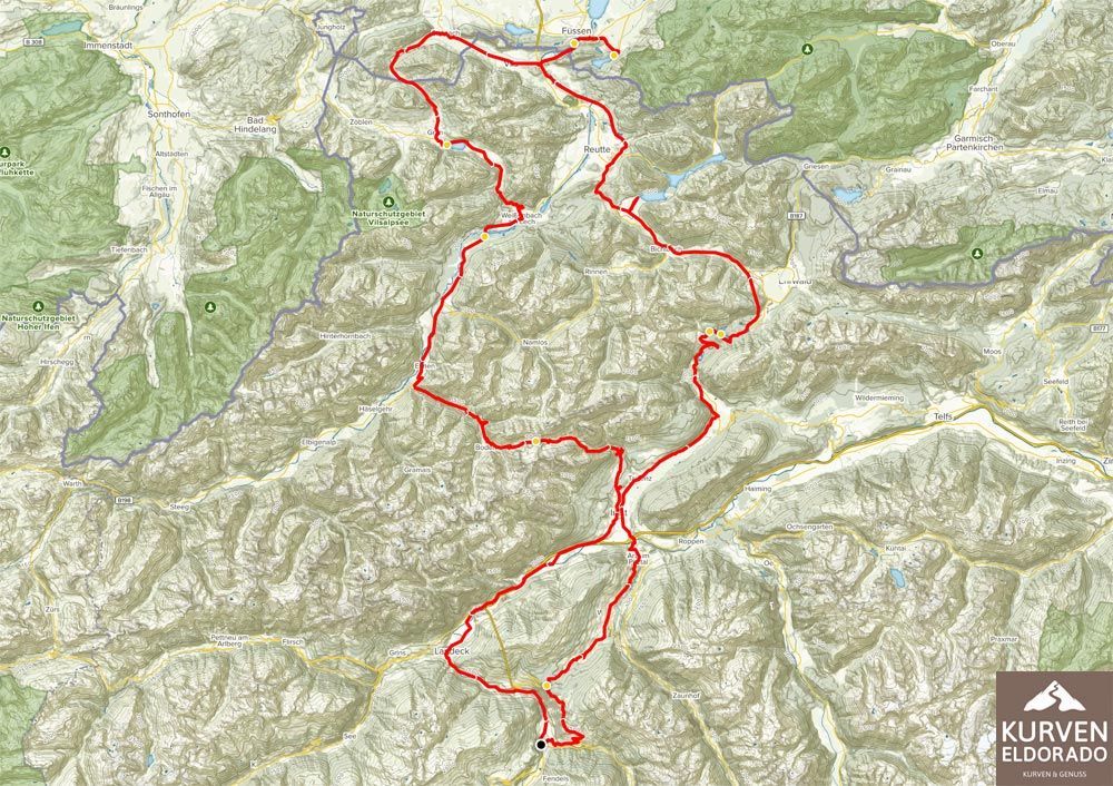 Motorradtour Hahntennjoch