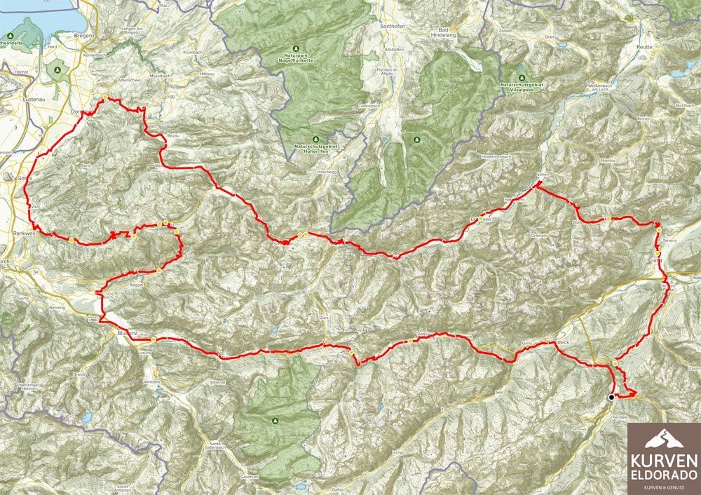 Motorradtour Hahntennjoch Furkajoch Faschinajoch
