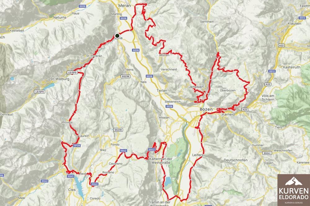 Motorradtour Mendelpass