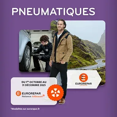 Profitez de l'offre PNEUMATIQUE dans votre agence Eurorepar Offre PNEUMATIQUE Eurorepar