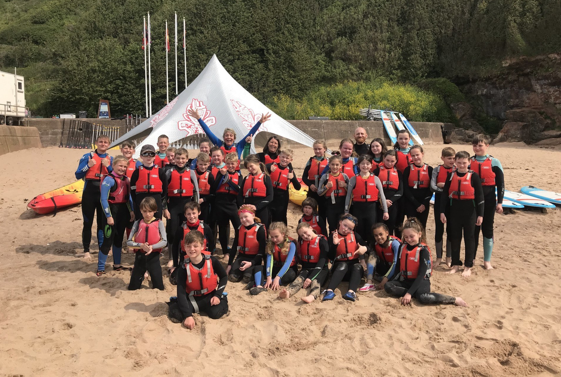 School watersports, activities and camps Our beach club at Orcombe Point