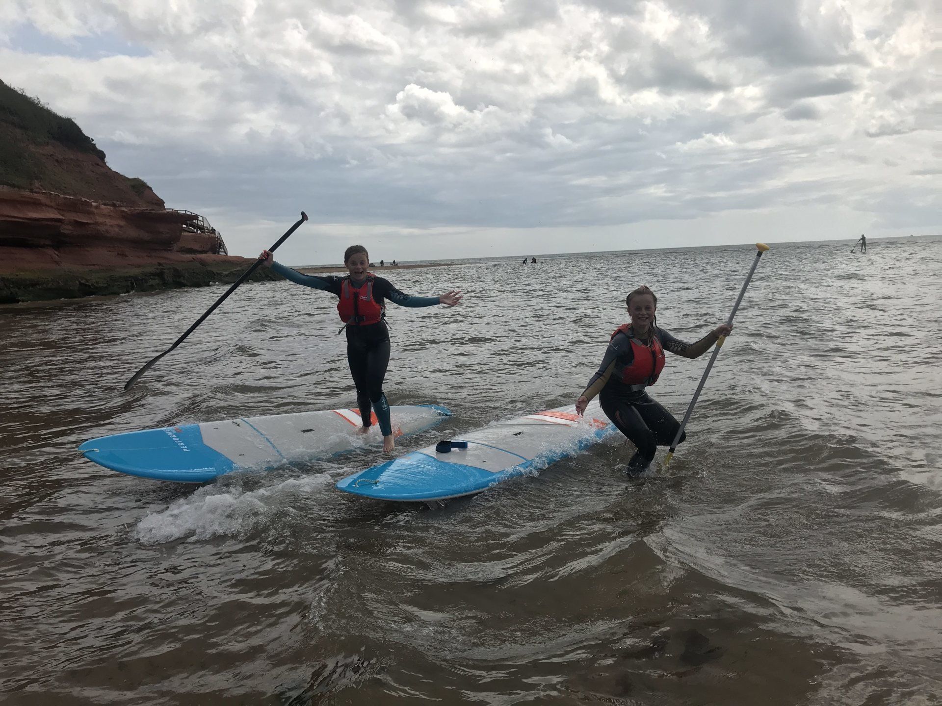 Windsurfing on the water coaching in the Exe Estuary Windsurfing, paddle boarding and Kayaking