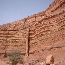 Rock formation in Negev