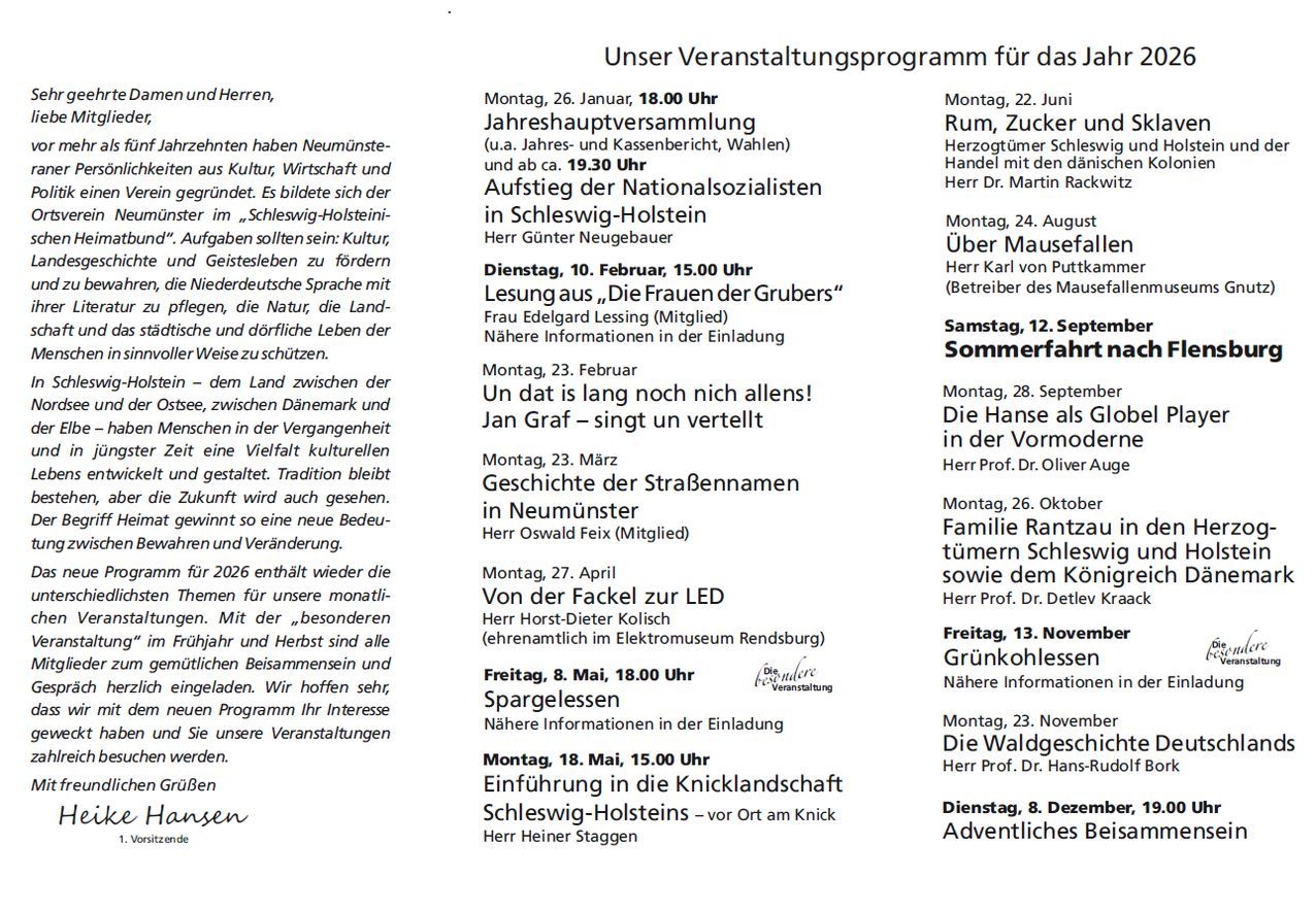 SHHB Programm 2025