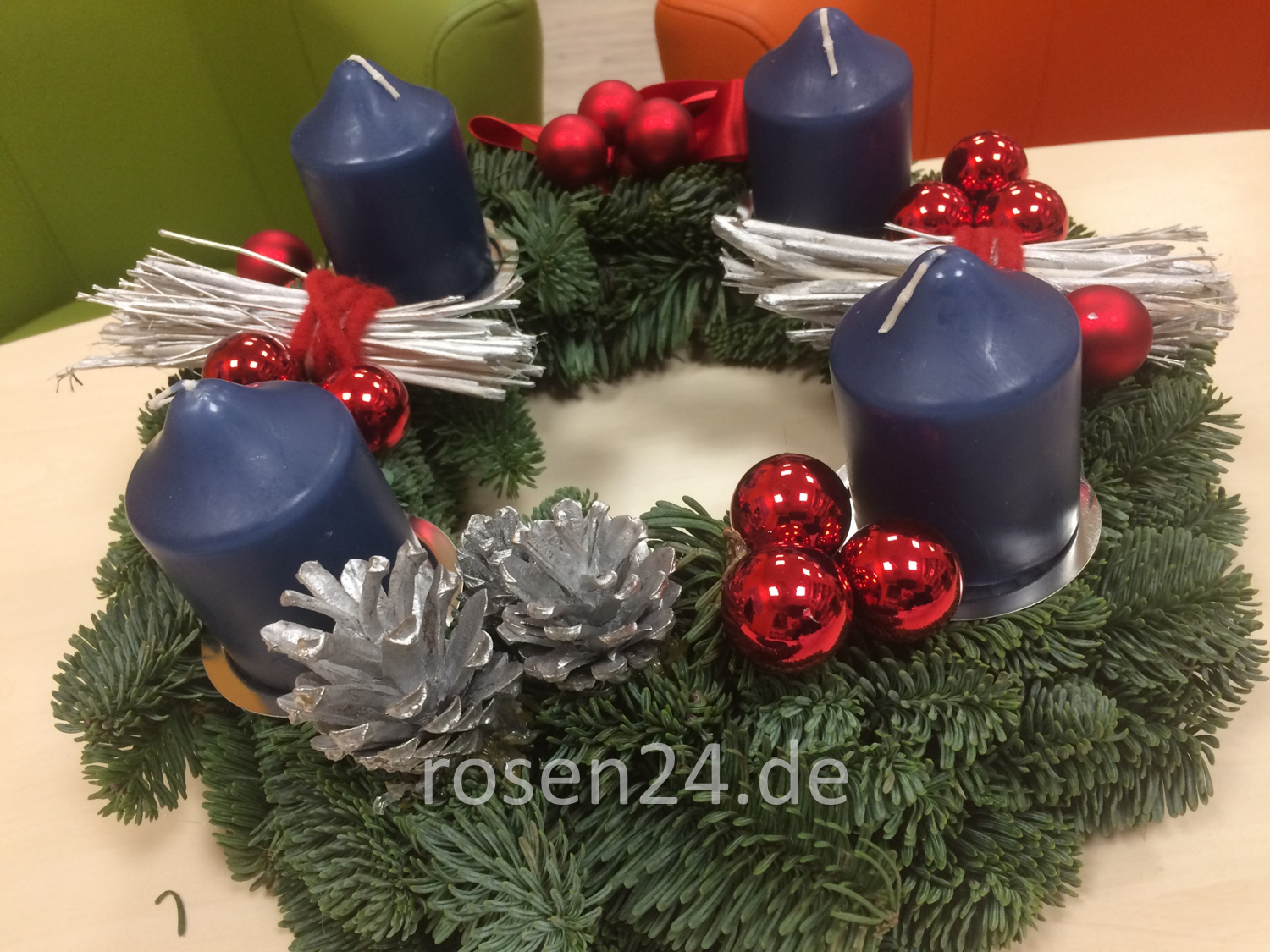 Adventskranz fertig oder als Bastelset Adventskranz