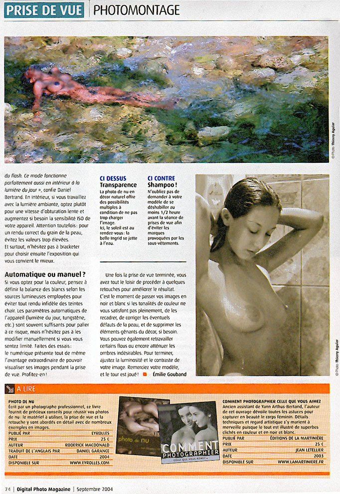 Thierry Aguiar, publication dans  Digital Photo Magazine