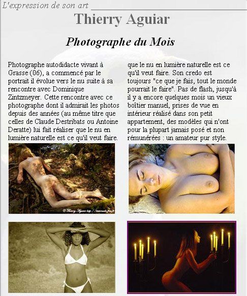 Thierry Aguiar, publication dans  le Mag du Net