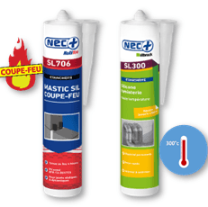 mastic coupe-feu haute température joint étanche