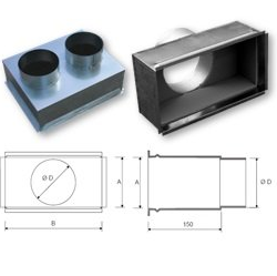plénum piquage axial