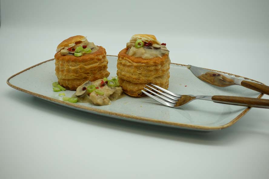 Königspastete mit Spargelfüllung