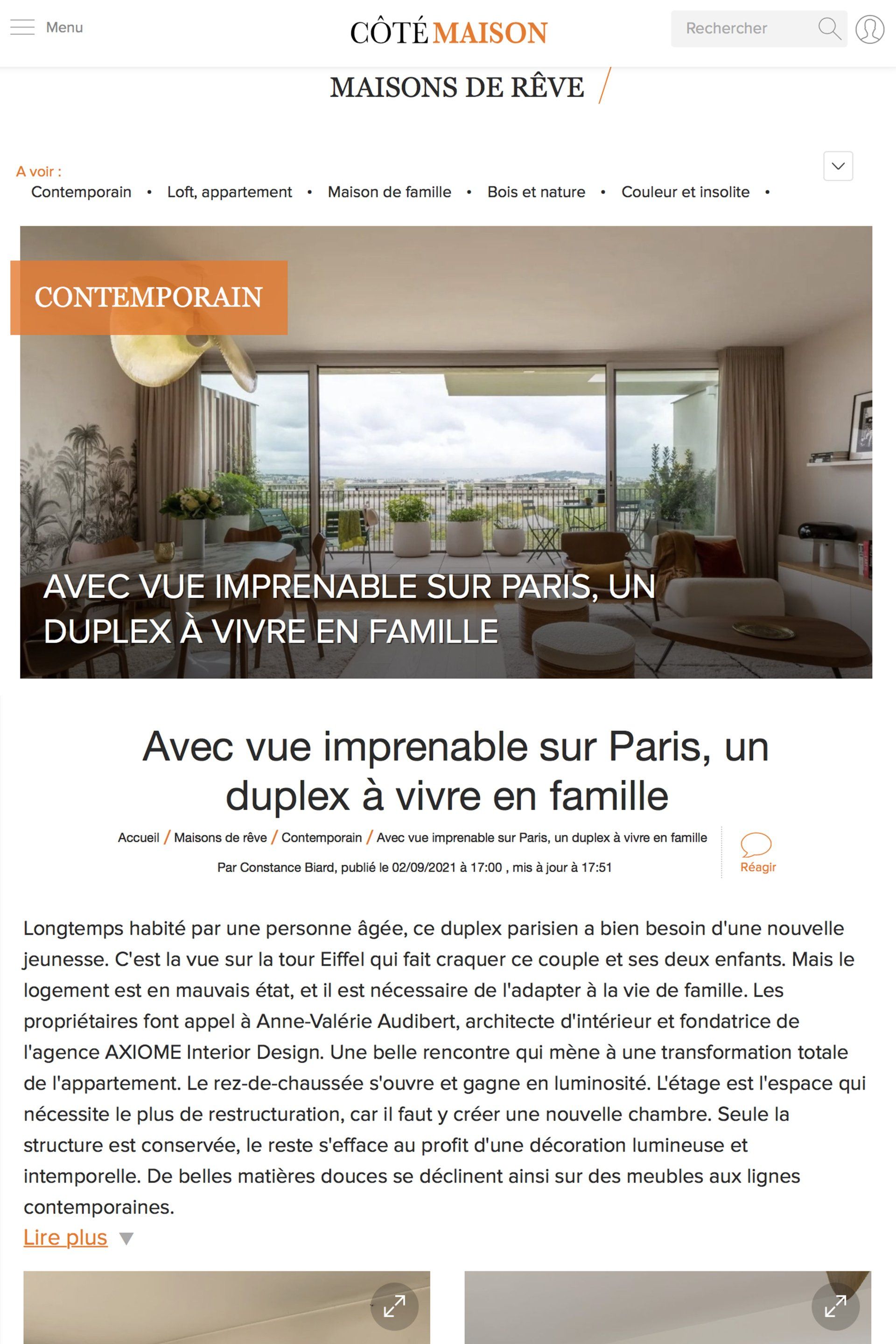 AXIOME Interior Design - Art & Décoration novembre 2020