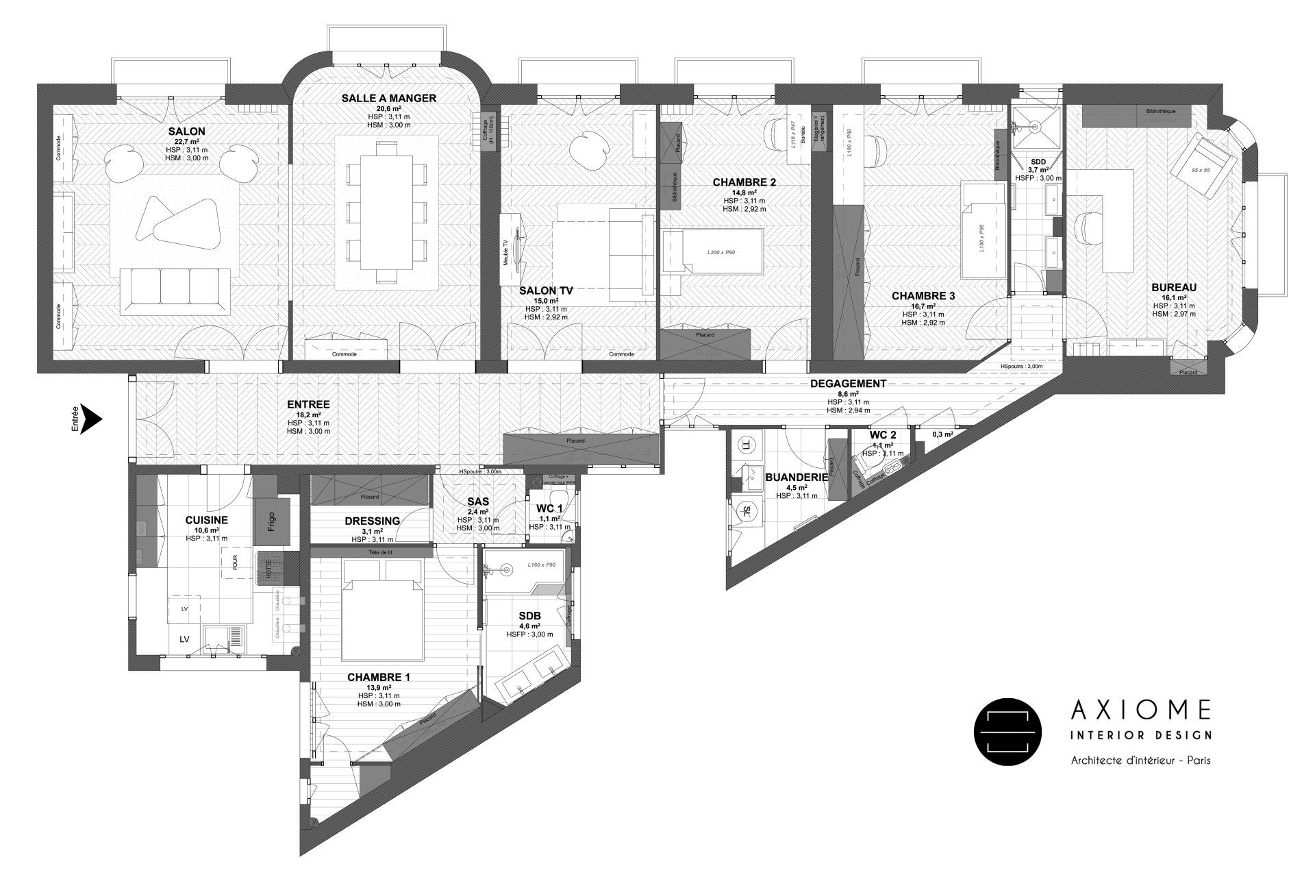 AXIOME Interior Design Plan avant