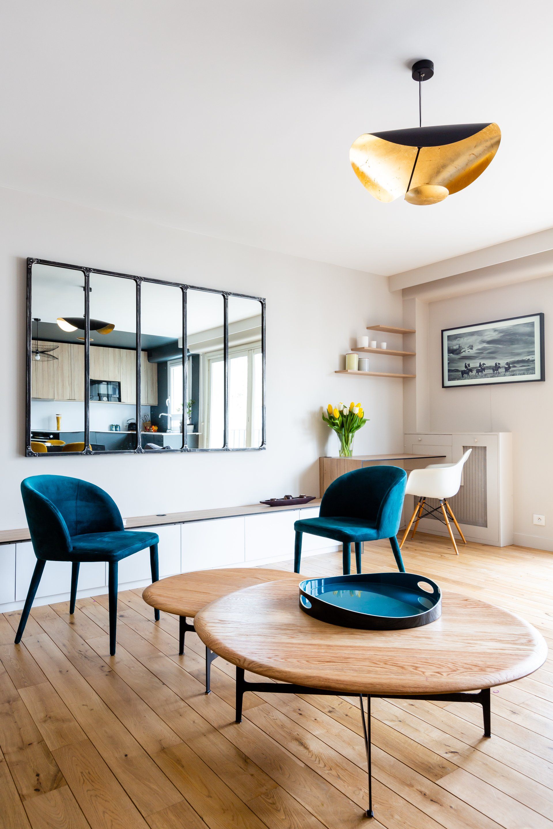 AXIOME Interior Design, architecte d'intérieur paris, appartement familial, suspension