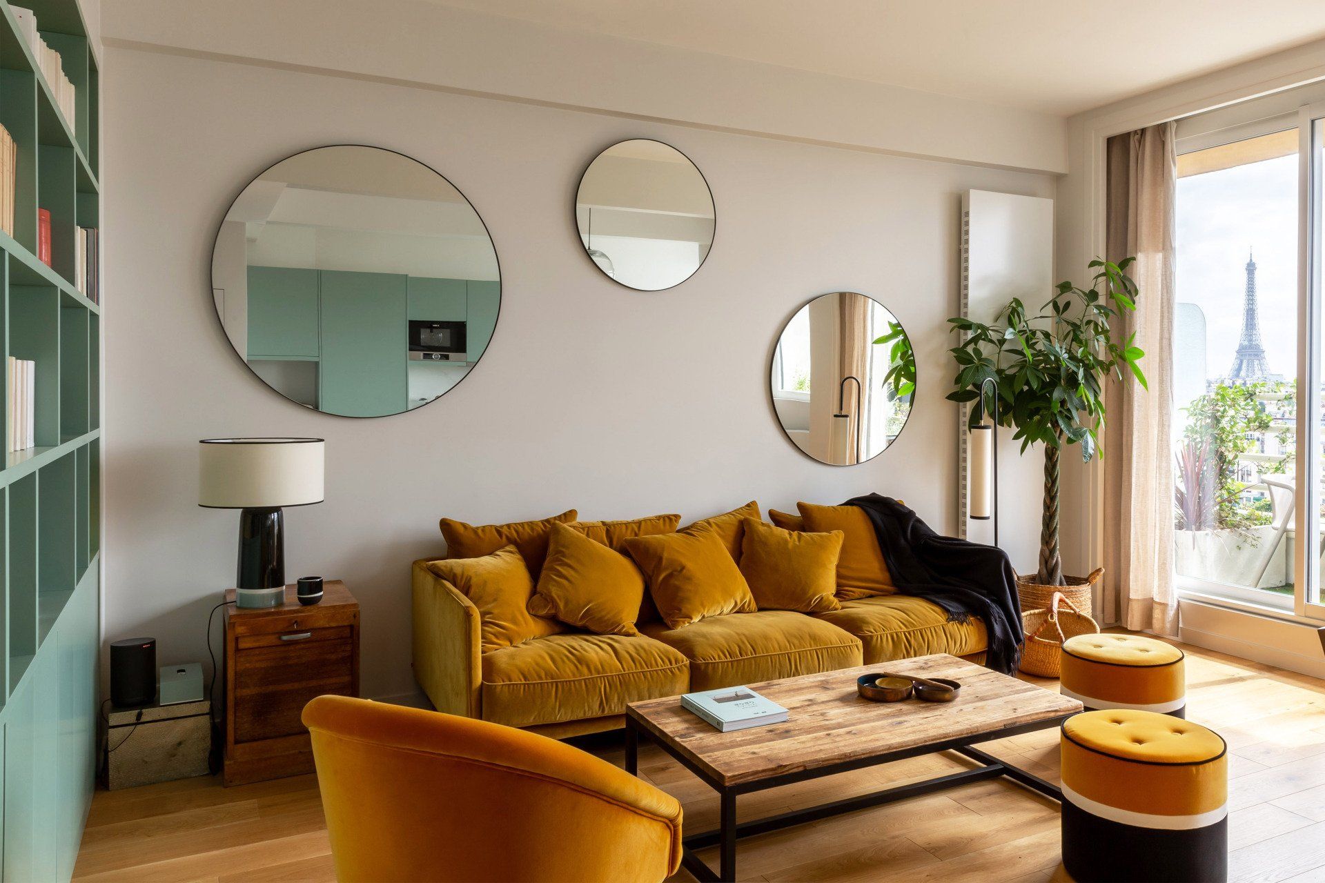 AXIOME Interior Design - JASMIN - Duplex 130m2 Paris 17 vue Tour Eiffel