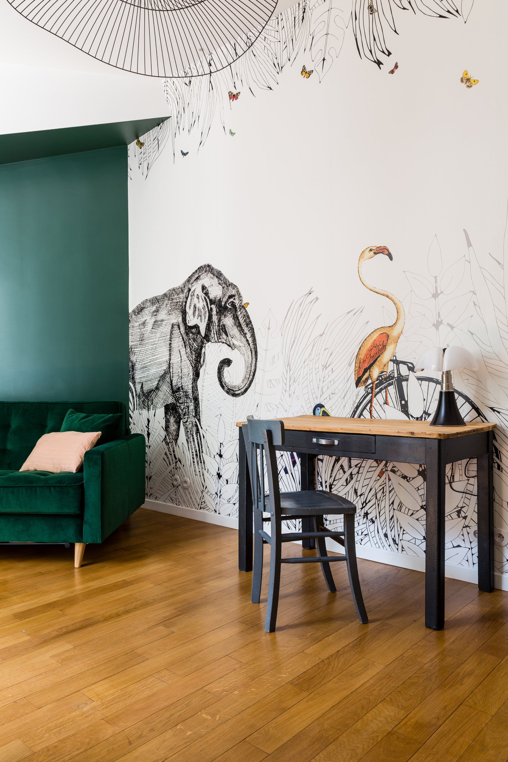 AXIOME Interior Design, architecte d'intérieur Paris, appartement haussmannien, bureau, family room , metrozoo