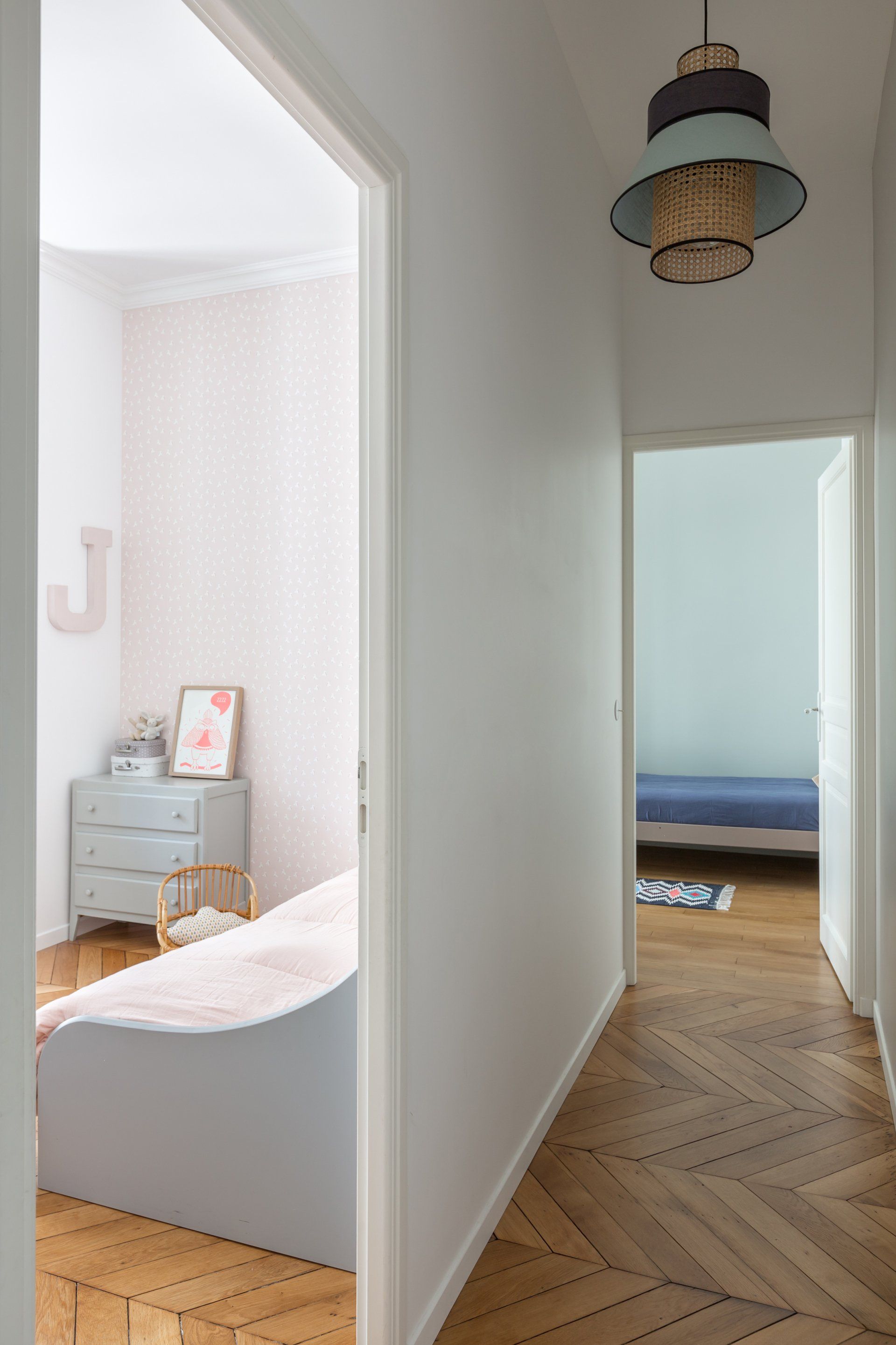 AXIOME Interior Design, architecte d'intérieur Paris, appartement haussmannien, couloir