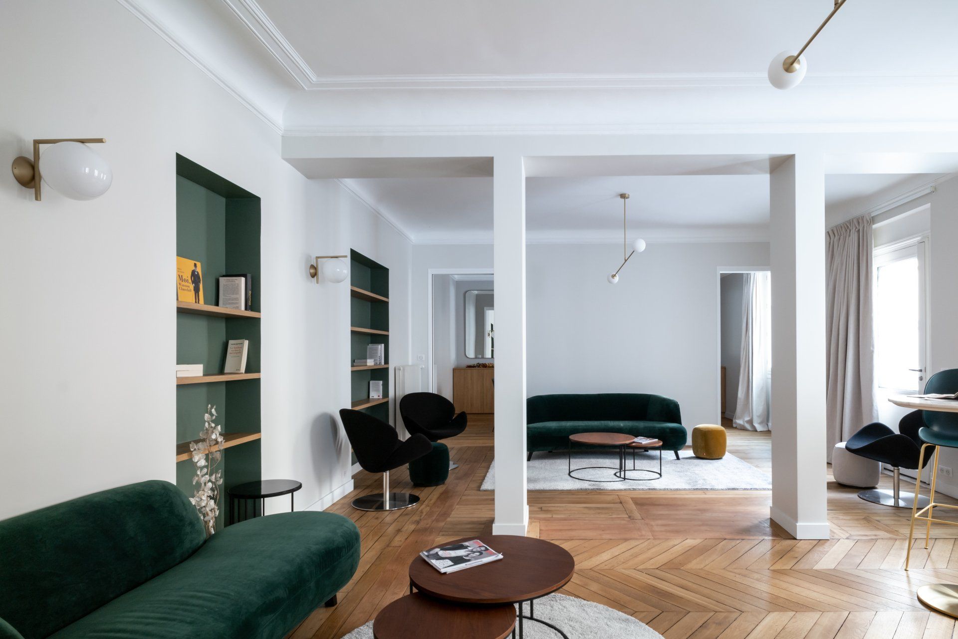 AXIOME Interior Design - LUXEMBOURG - Bureaux réception haussmanniens 140m2