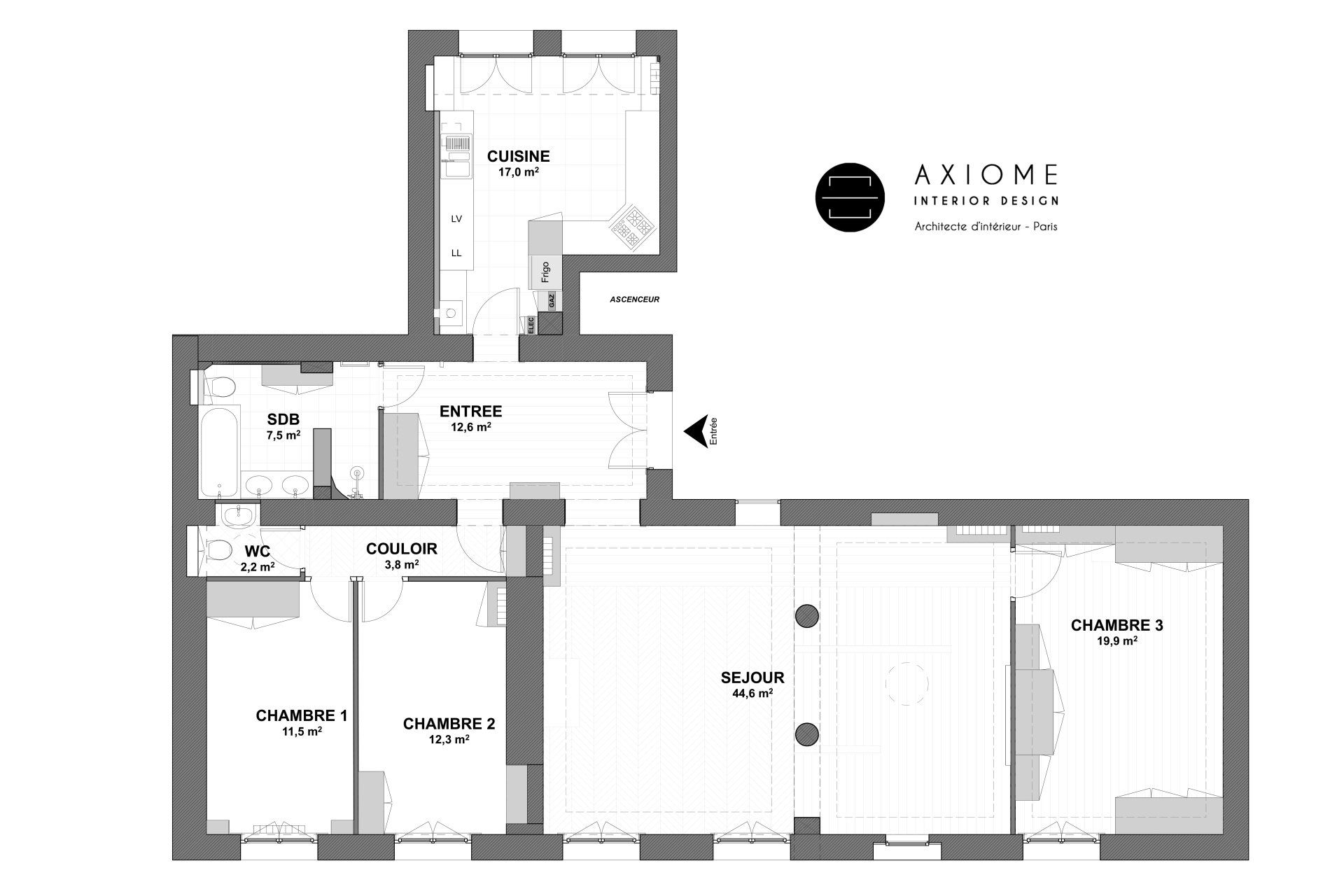 AXIOME Interior Design Plan avant