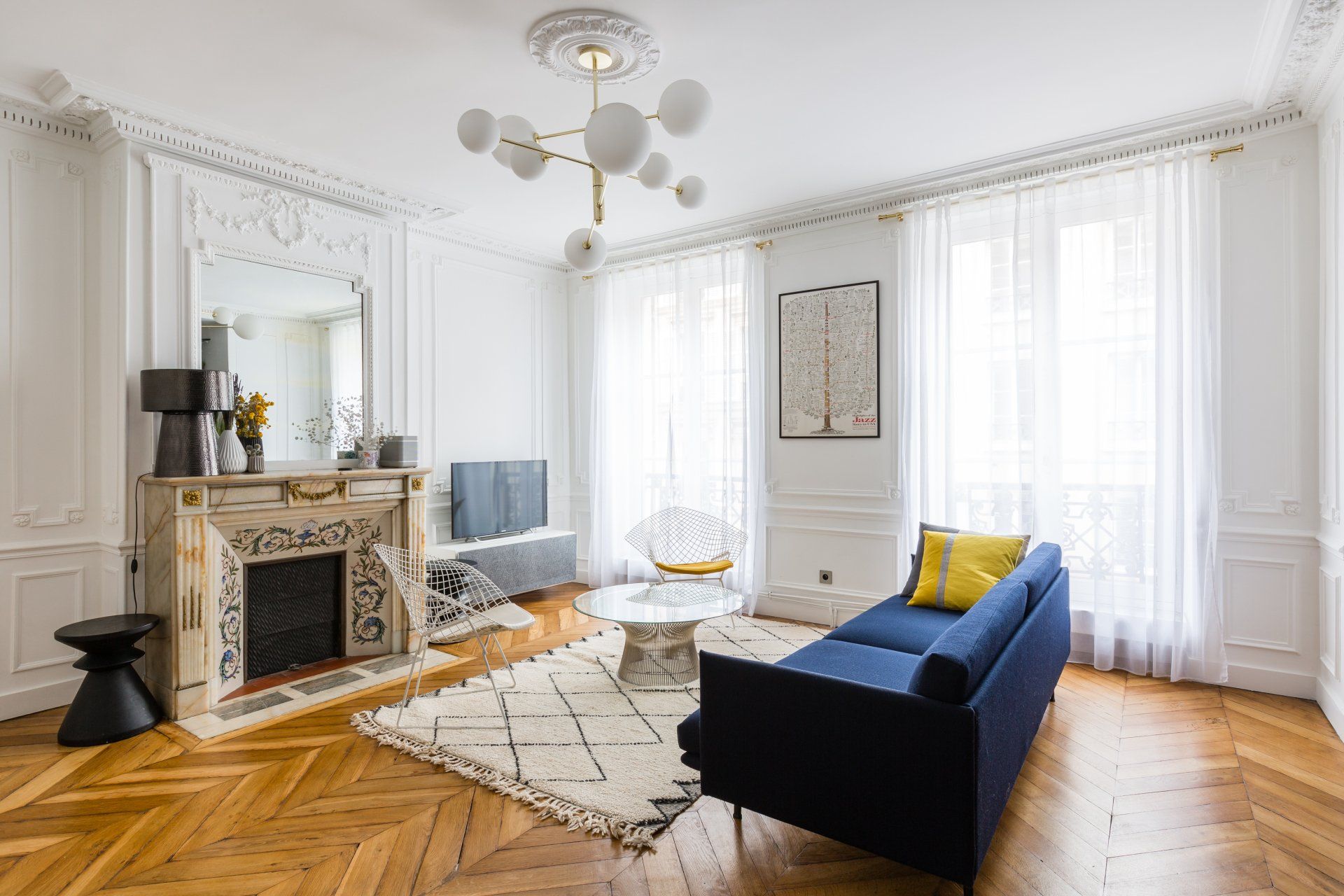 AXIOME Interior Design - Architecte d'intéreur Paris - ST GEORGES -  Appartement haussmannien 80m2 - Paris 9ème