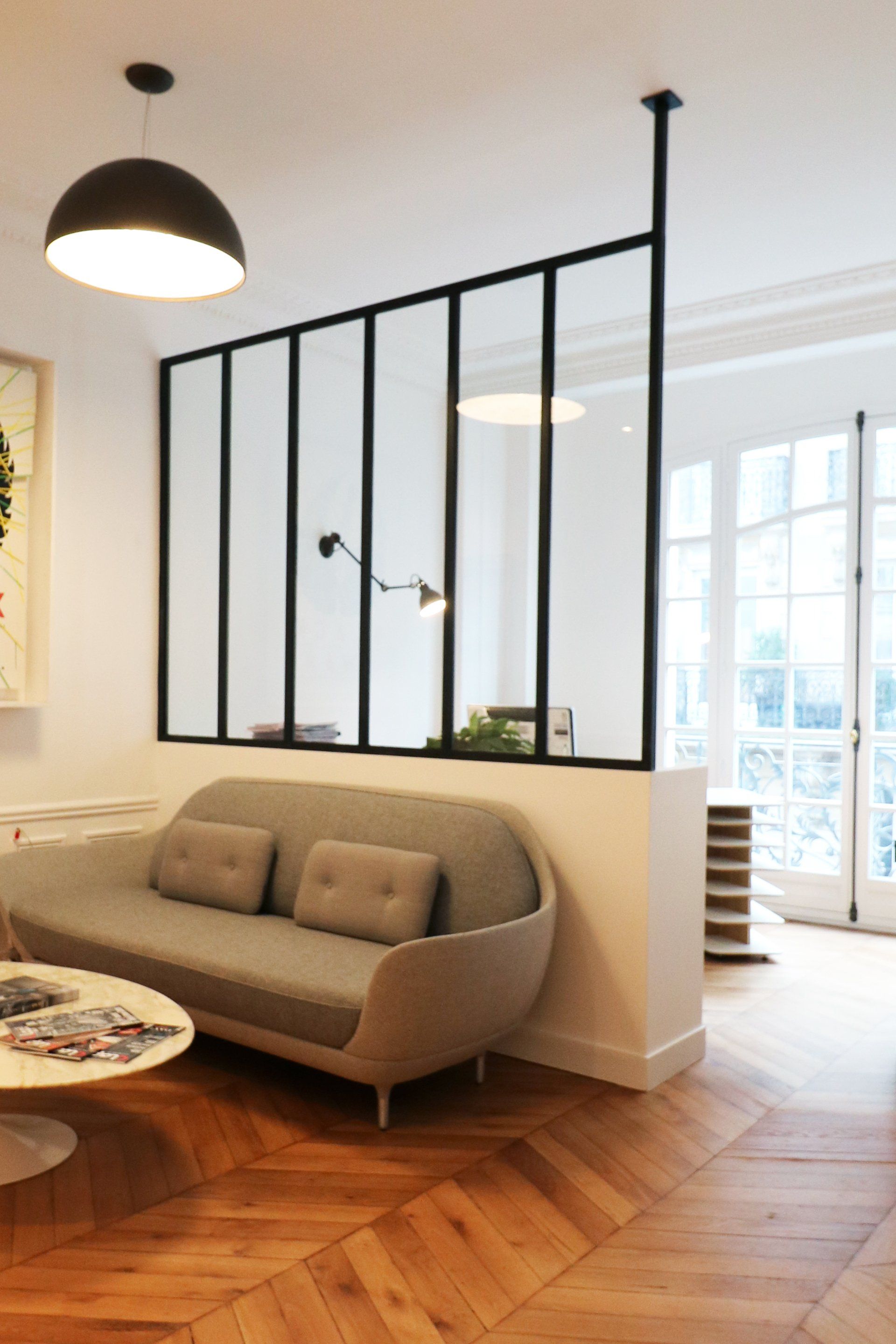 AXIOME Interior Design, architecte d'intérieur Paris, architecte intérieur paris, appartement haussmannienn, cabinet d'avocats, verrière, avant après