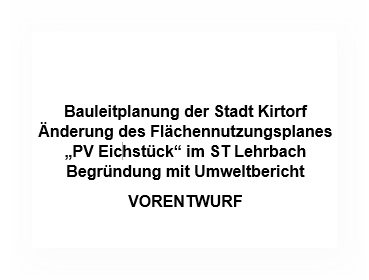 Änderung FNP-Begründung Umweltbericht