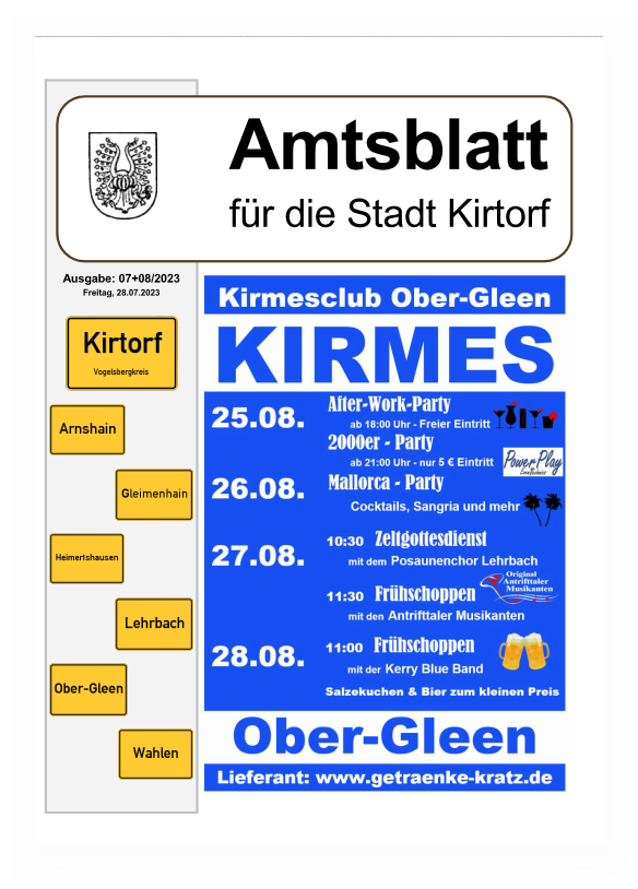 Download Amtsblatt Nr. 2 vom 26.02.2023