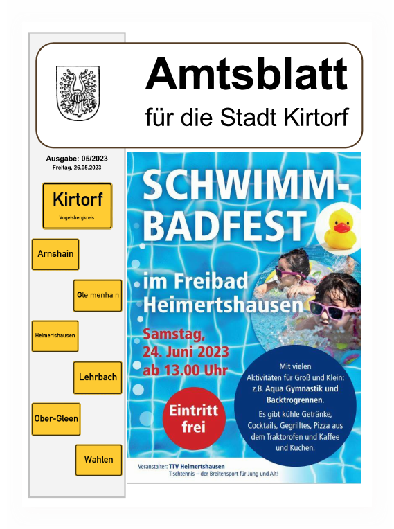 Download  Amtsblatt 1-27.01.2023