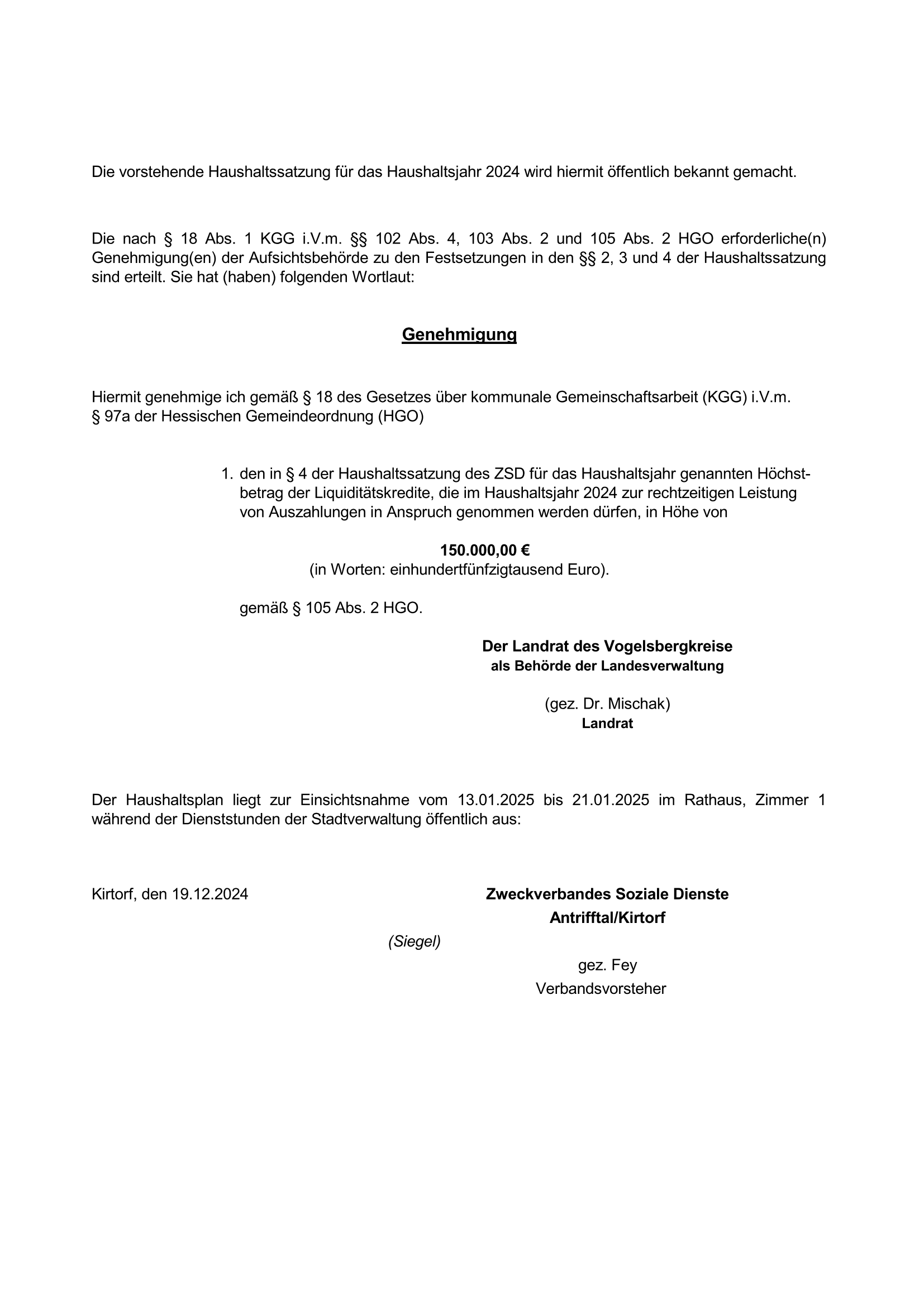 Haushaltssatzung ZSD 2024 Seite 3