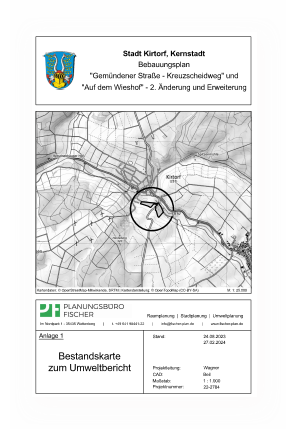 Bestandskarte zum Umweltbericht