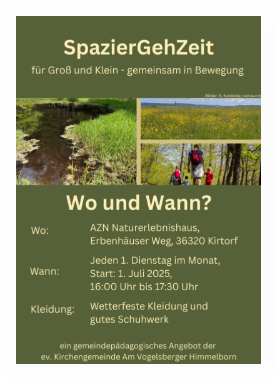 SpazierGehZeit ev. Kirchengemeinde SpazierGehZeit ev. Kirchengemeinde