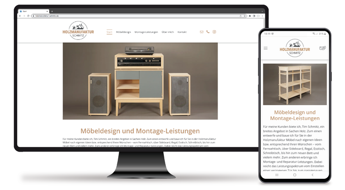 Webseite Holzmanufaktur Schmitz