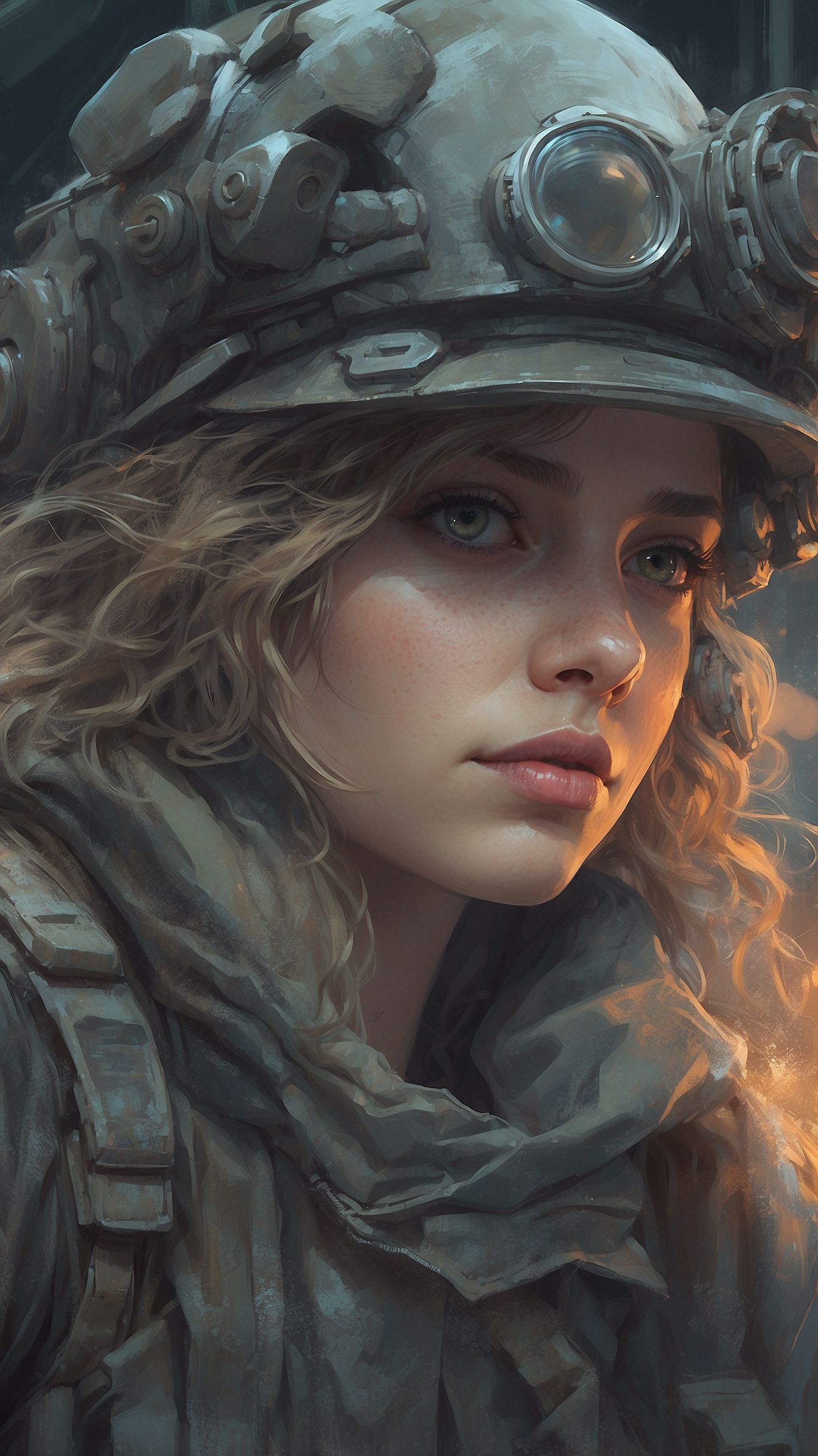 KI-generiertes Foto KI, Junges Mädchen, Blond, aktiv, schwung