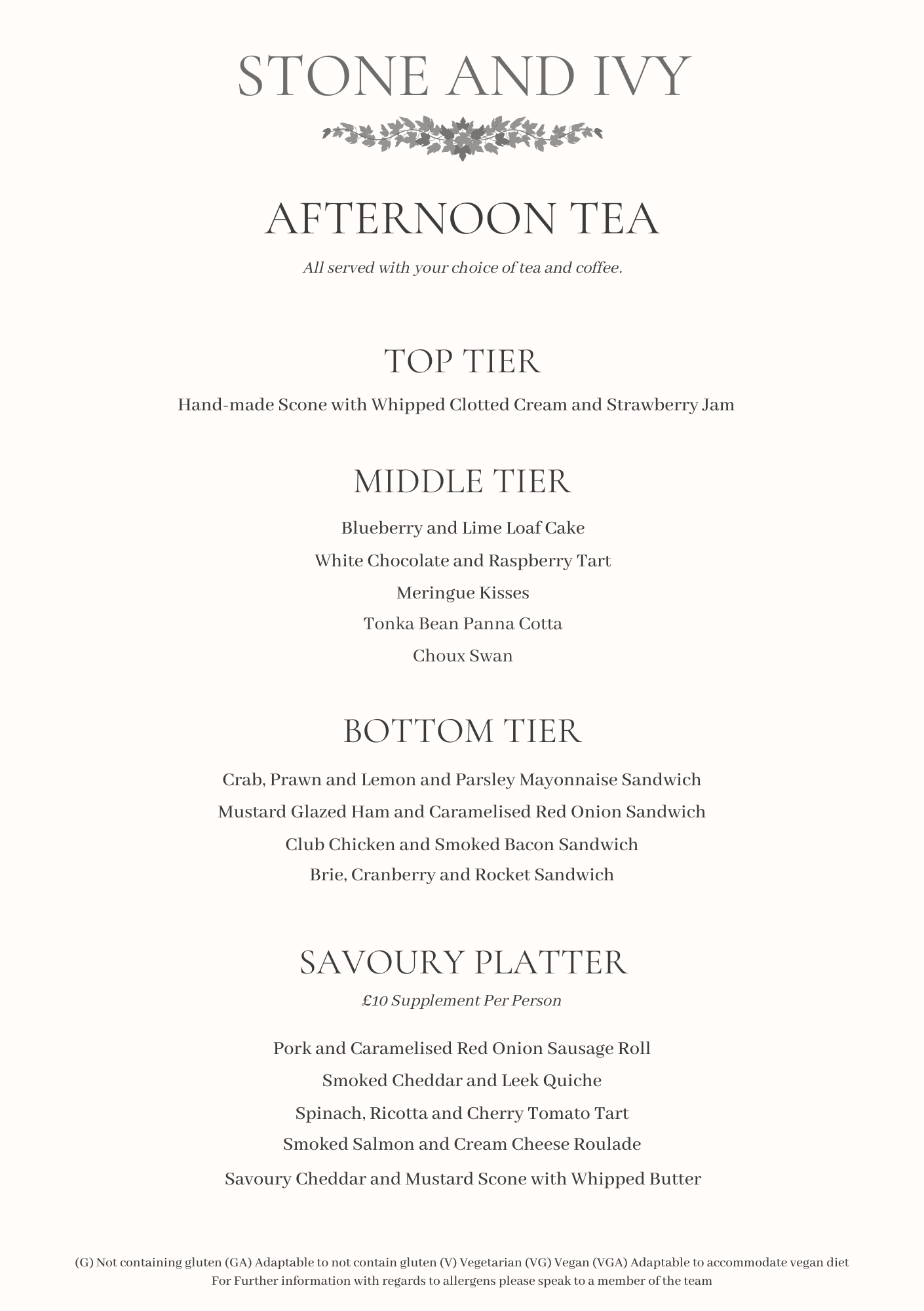 Afternoon Tea in Warwickshire, near Leicestershire border.