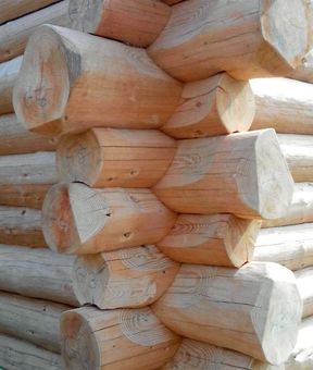 Blockhaus Wohnhaus aus Rundstämmen