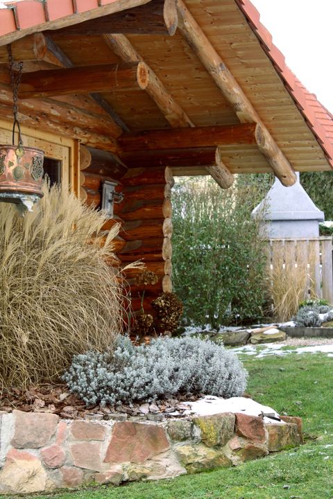 Blockhaus Gartenhaus Gartenhaus aus Rundstämmen