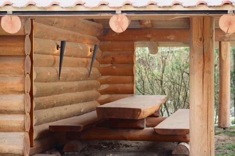 Blockhaus Anbau an Reithalle Blockhaus Anbau an Reithalle