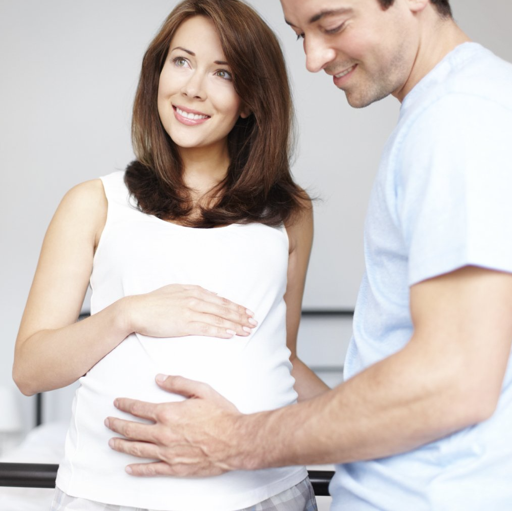 Pregnant woman and her partner
