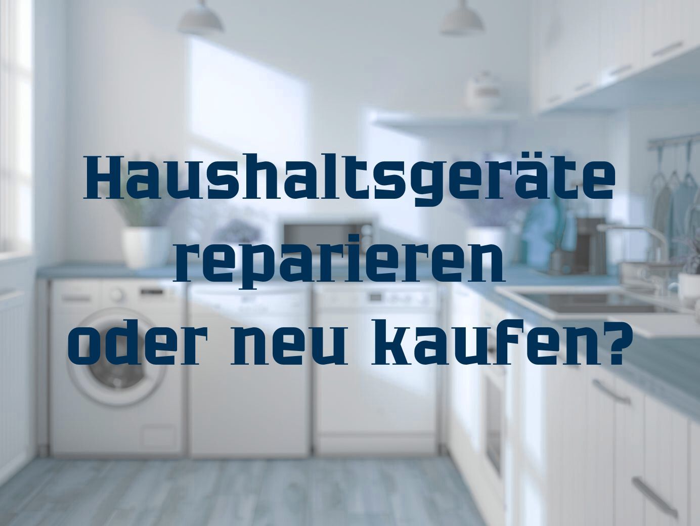Haushaltgeräte reparieren ode neu kaufen?