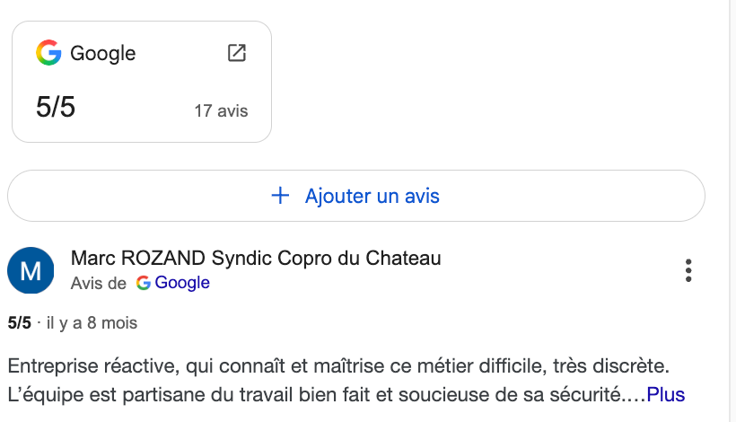 17 avis 5 étoiles dans Google pour Joé OSES Couvreur 77 Perthes 17 avis 5 étoiles dans Google pour Joé OSES Couvreur 77 Perthes