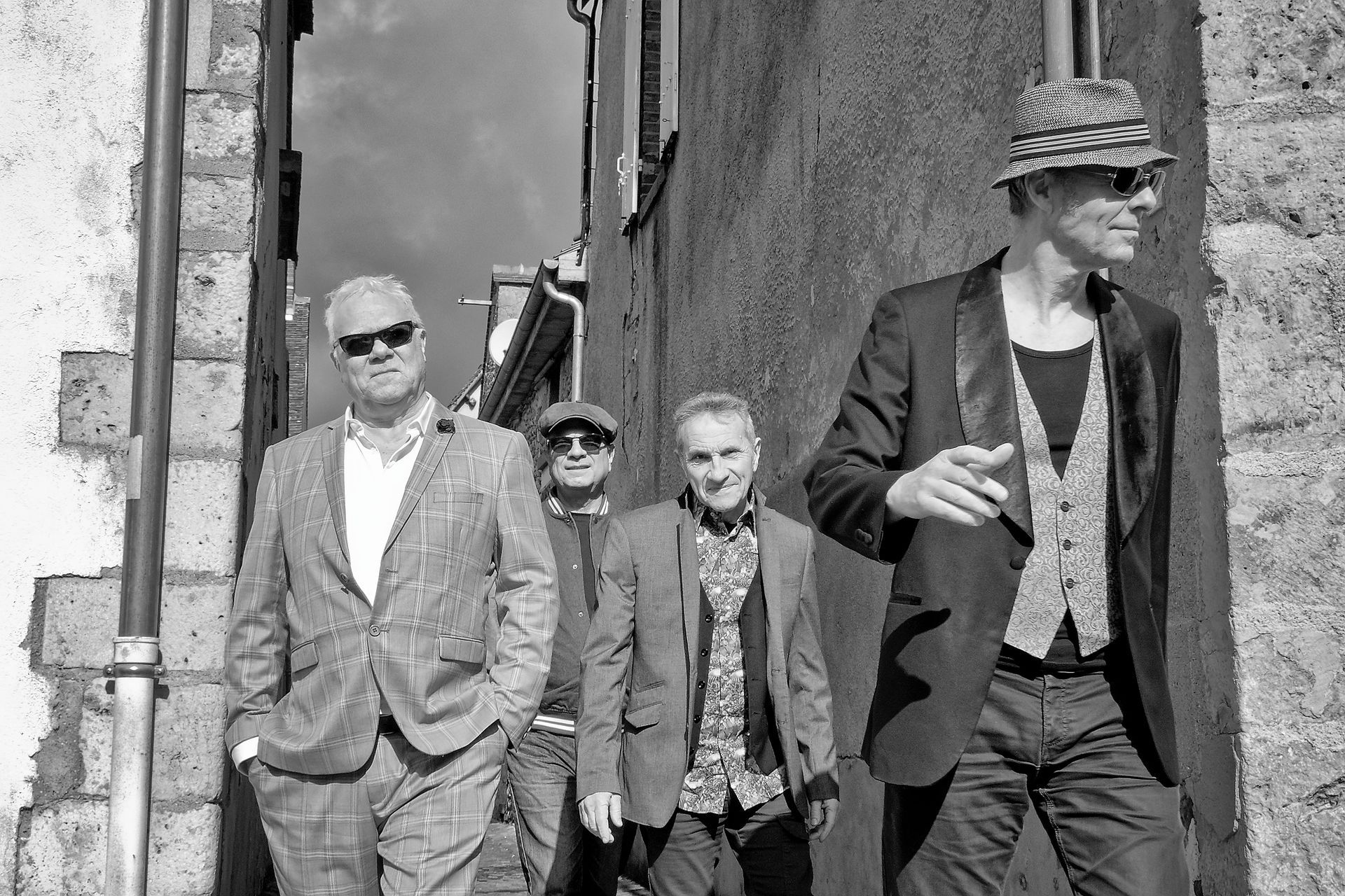 De gauche à droite François Réau, Thierry Cohendoz, Pascal Baron The Seabass Blues