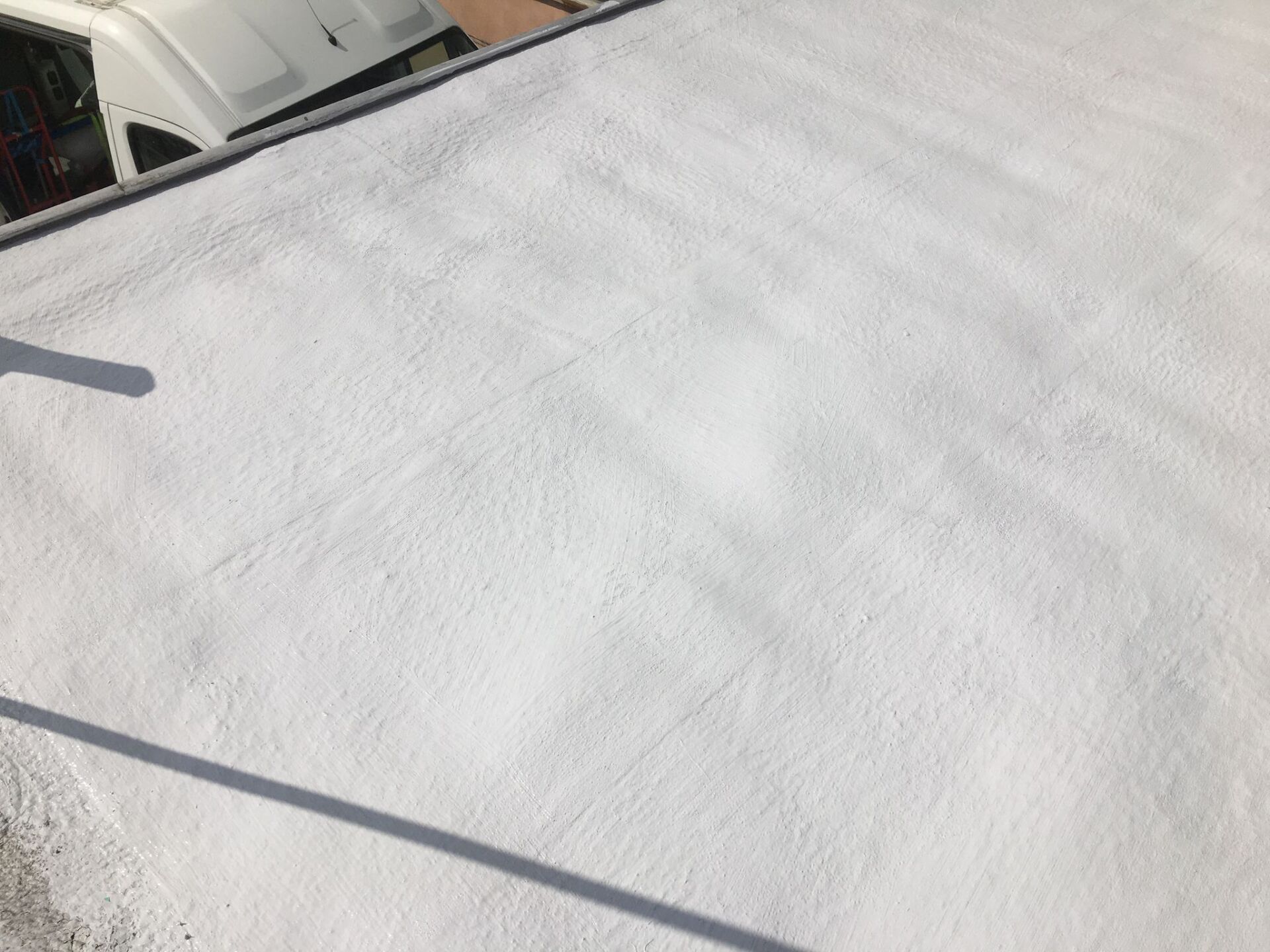 Altschaumdach UV Schutz Flüssigkunststoff mit Vlies