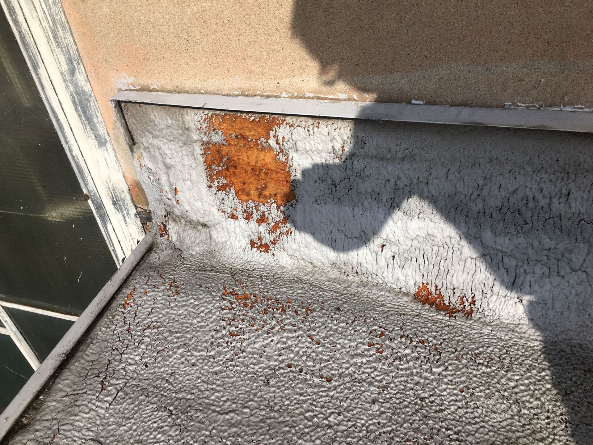 Altschaumdachsanierung mit Flüssigkunststoff und Vlies UV Schutz