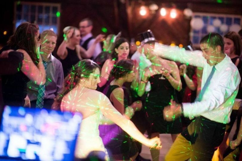 Dancing at a wedding