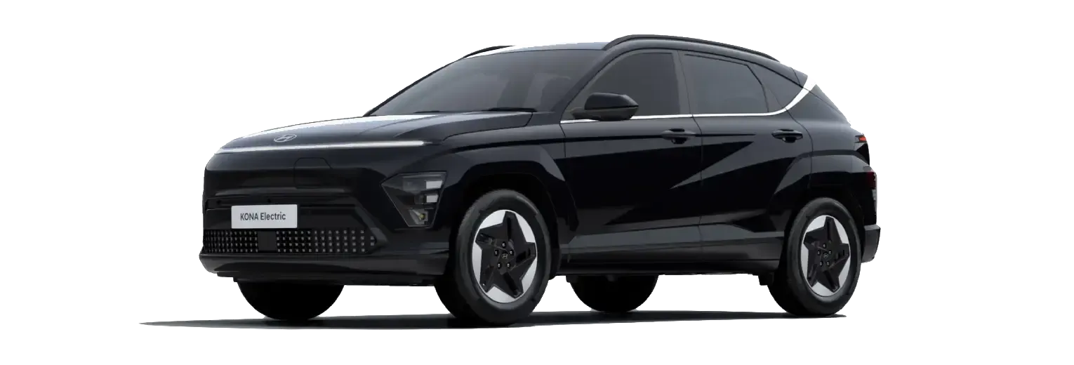 Configurator image of a Hyundai Kona finished in Black