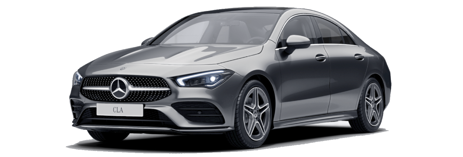Configurator image of a Mercedes-Benz CLA finished in Grey