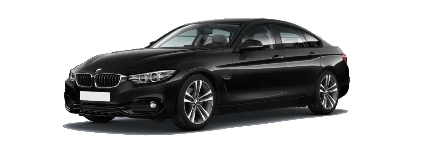 Configurator image of a BMW 4 Series finished in Black