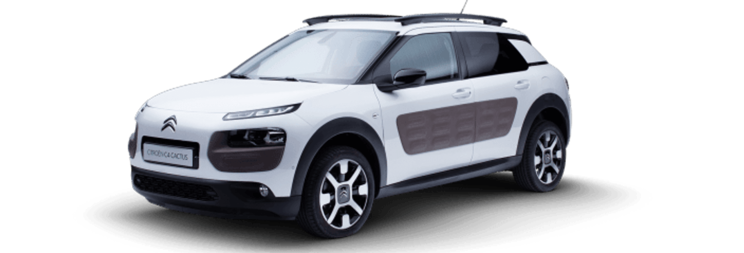 Configurator image of a Citroen C4 Cactus finished in White